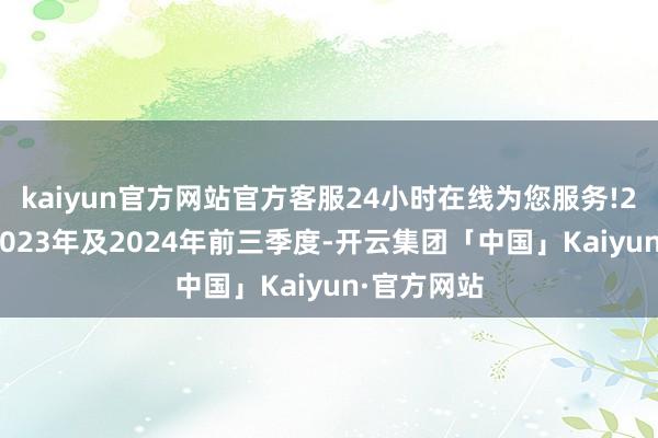 kaiyun官方网站官方客服24小时在线为您服务!2022年、2023年及2024年前三季度-开云集团「中国」Kaiyun·官方网站